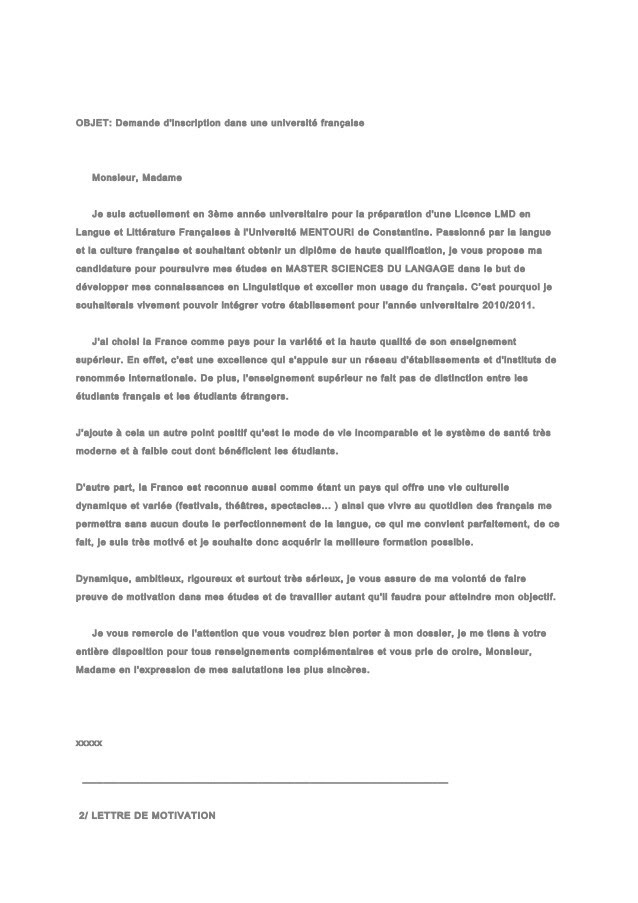 Lettre De Motivation Pour Passer Le Bafa Gratuite  Y Soalan