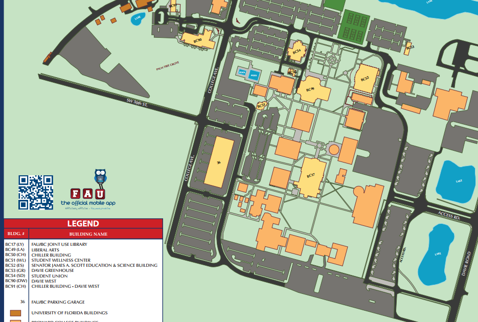 Broward College Central Campus Map Zip Code Map