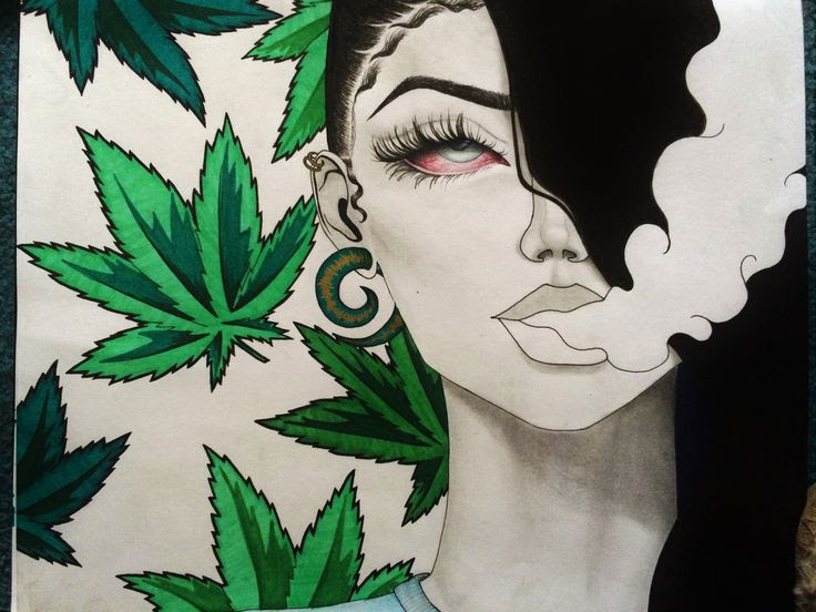 Cartoon Characters Smoking Weed Drawings Easy - img-Babette