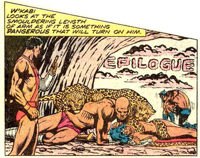 Uh oh, look, Batman tore his uniform. Jungle Action #18