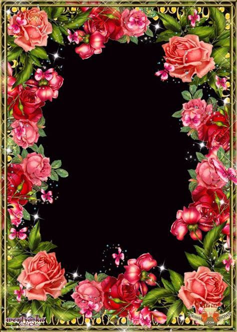 Frame for Photoshop with beautiful roses Frame for Photoshop with beautiful roses