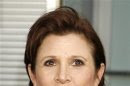 File photograph of actress Carrie Fisher arriving for the premiere of her new film "Sorority Row" in Hollywood