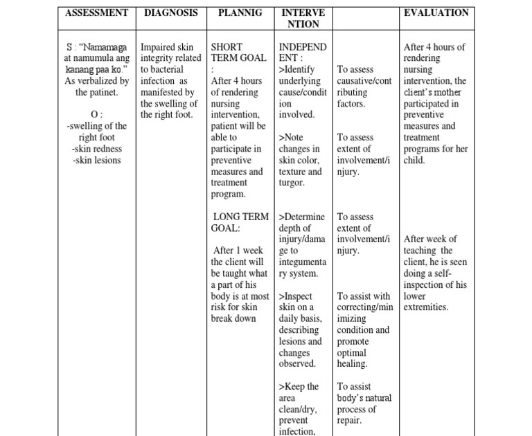 Sample Wellness Nursing Care Plan - Sample Web u