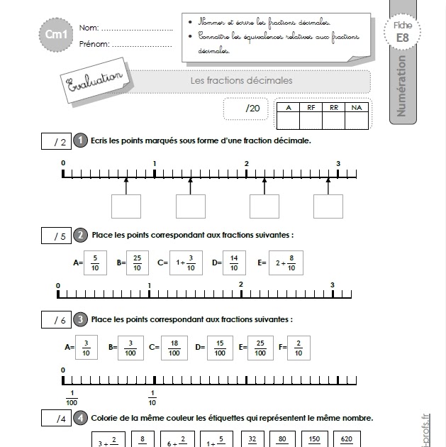 Exercice Fraction Cm1 Avec Correction Fraction Cm1 Exercice / Exercices de maths cm1 à imprimer gratuitement
