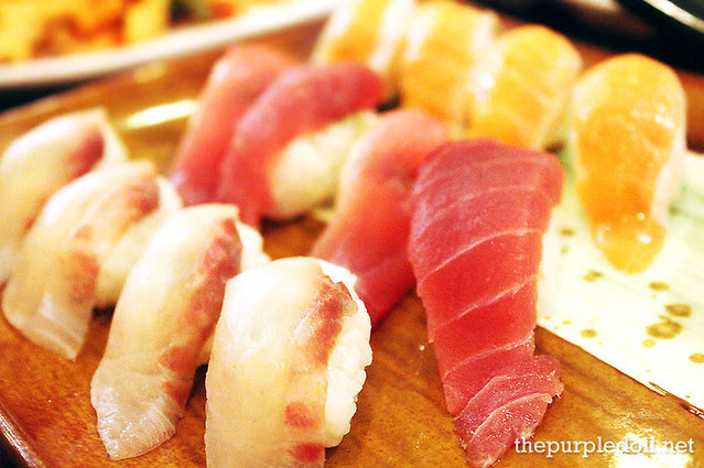 Salmon, Tuna and Lapu-Lapu Sushi