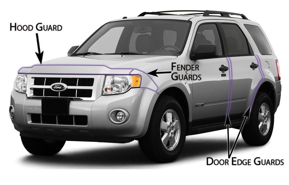 Husky Shield Vehicle Paint Protection Kit Hood and Door Edges Husky Shield Vehicle Paint Protection Kit Hood and Door Edges