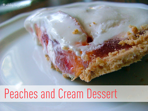 Peaches and Cream Dessert