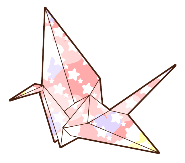 Cool Paper Crane Drawing Easy | Charmimsy