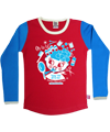 Retro-Rock-and-Robots fel rode t-shirt voor kapsters in spé