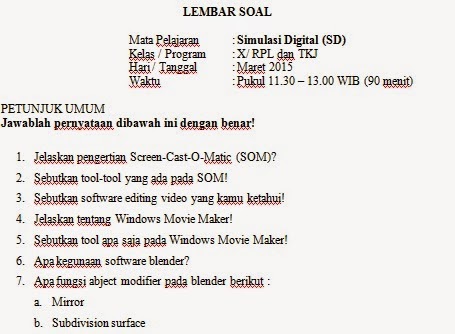 Soal Essay Bahasa Indonesia Kelas 3 Sd Semester 2 K13 / Soal Ulangan