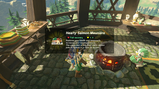 How To Make Salmon Meuniere Zelda / Food Recipes In Zelda Breath Of The