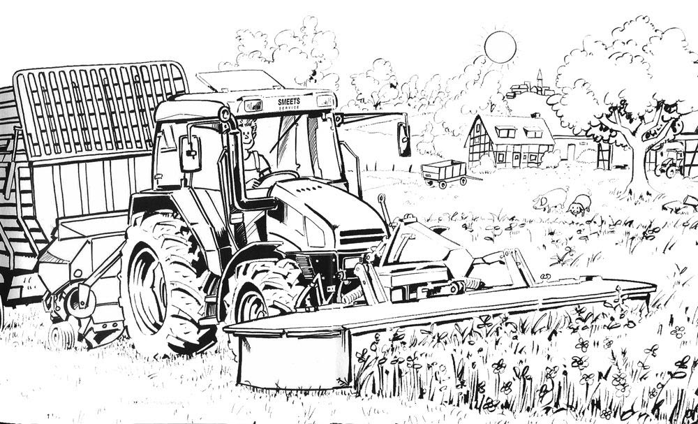 Kleurplaat Fendt / Kleurplaat Fendt 1050 / Kleurplaat trekker fendt