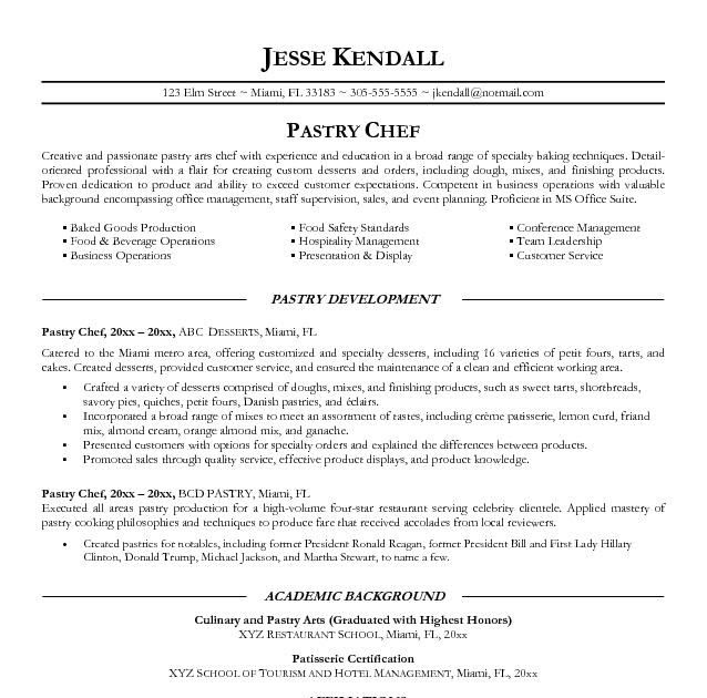 Cook Resume Objective