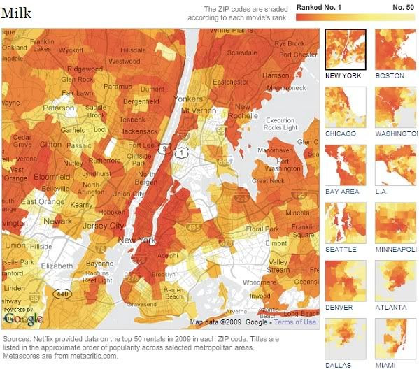 netflix rental popularity map