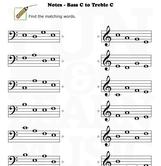Musical Words Bass Clef 1 Answer Key Home School