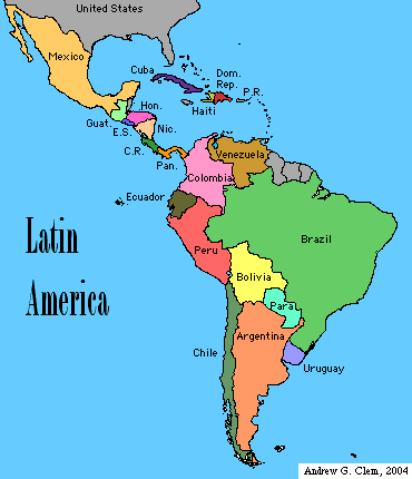 Image result for latin america map images