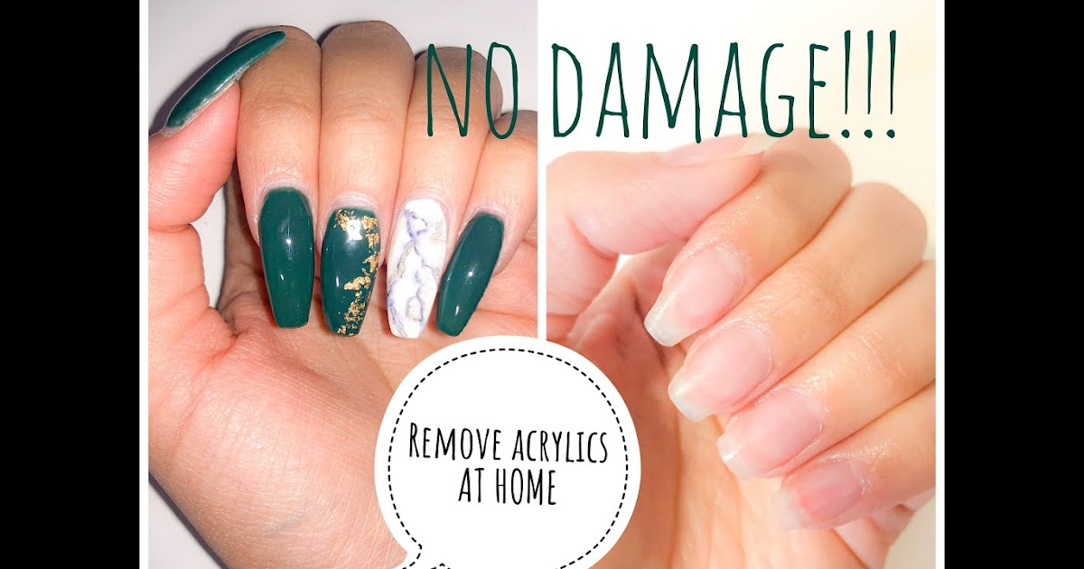 how to remove acrylic nails at home fast