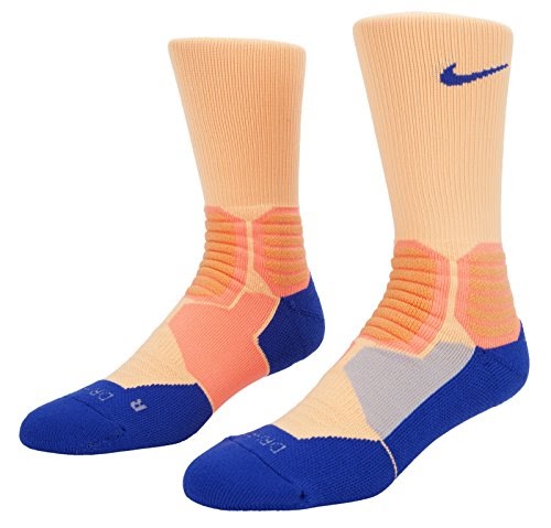 Best Seller! Nike Hyper Elite Crew Socks Peach Cream/Game Royal SX4801 ...