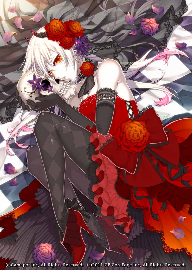 Anime Vampire Girl With Silver Hair