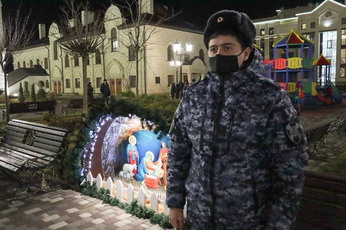 Росвгардейцы охраняли общественный порядок в СКФО на Рождество