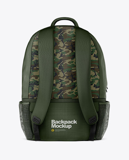 Download Backpack Back View Jersey Mockup PSD File 99.36 MB