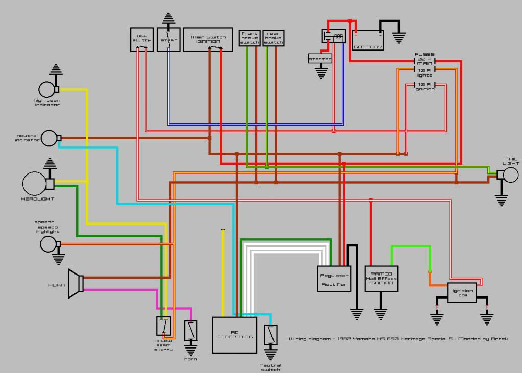 Yamaha 650 Wiring Diagram - Wiring Diagram Schemas