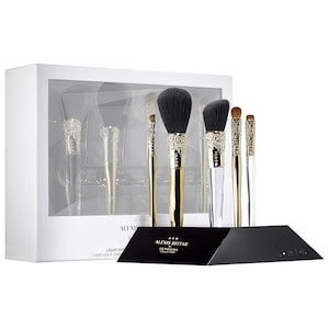 SEPHORA COLLECTION - ALEXIS BITTAR LIQUID GOLD: BEAUTY BRUSH SET + STAND