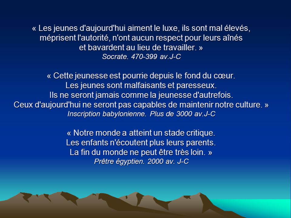 Texte Sur Les Jeunes D Aujourd Hui Socrate Exemple De Texte