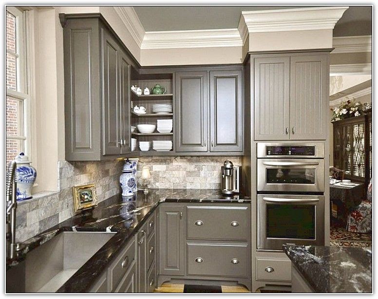 best wall color for light gray kitchen cabinet