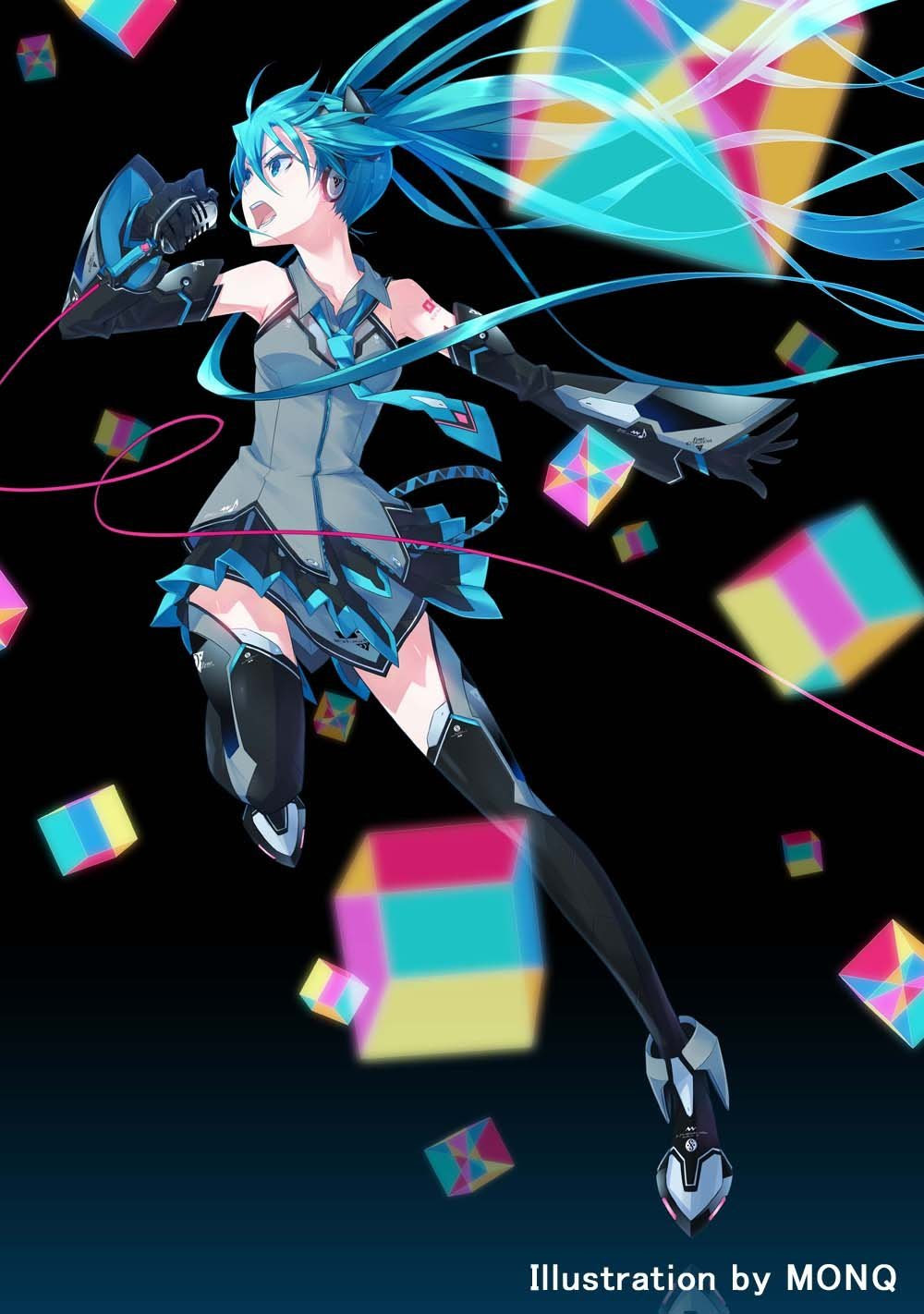 初音ミク イラスト かっこいい 写真素材 フォトライブラリー