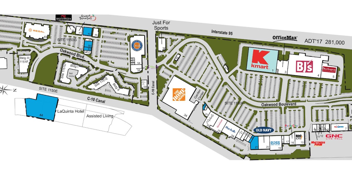 Directory International Mall Tampa Map