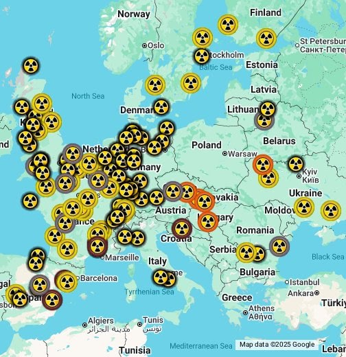 Atomkraftwerke Weltkarte | Landkarte