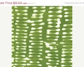 CLEARANCE SALE---a stitch in color--acid green--1 yard--malka dubrawsky for moda fabrics