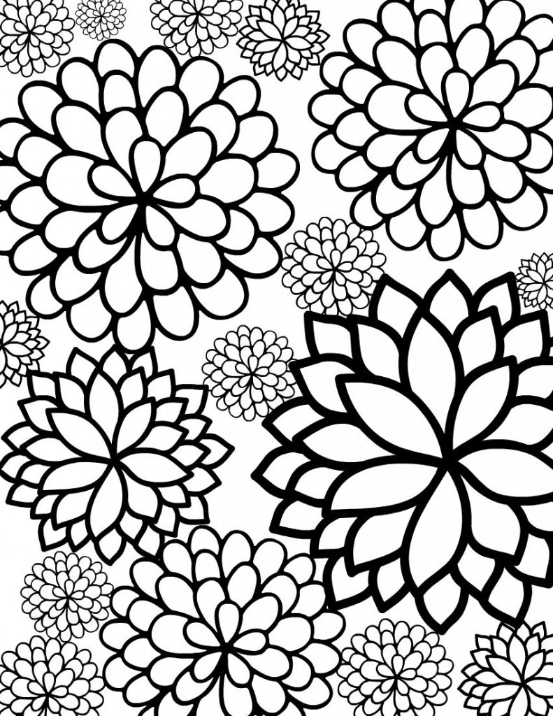 flower-coloring-pages