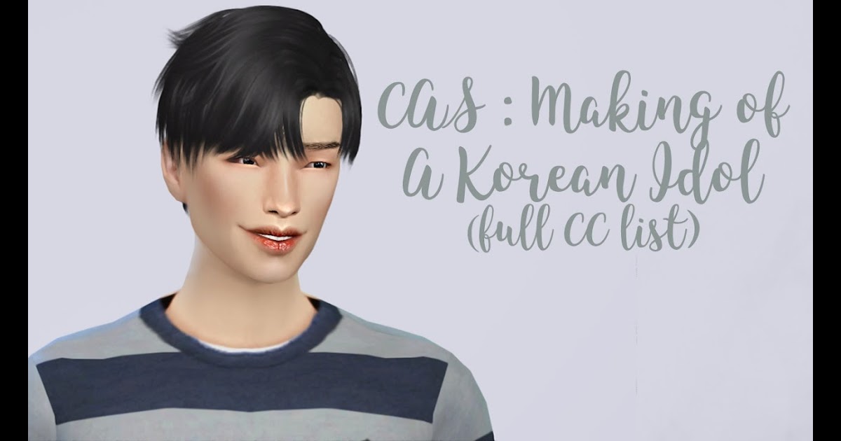 15+ Korean Hairstyle Sims 4 Cc