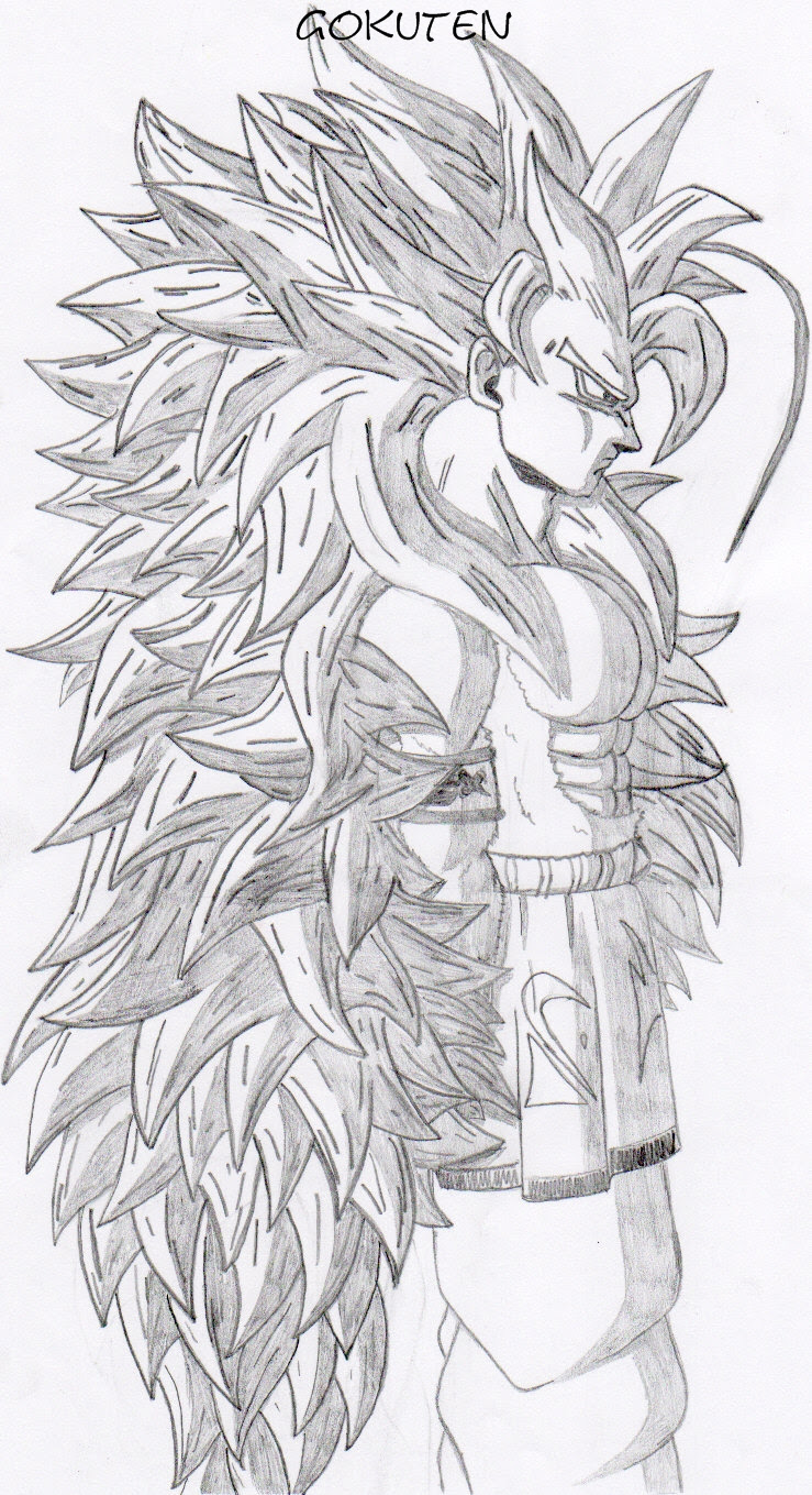 New Goku Super Saiyan 5 Coloring Pages for Kindergarten