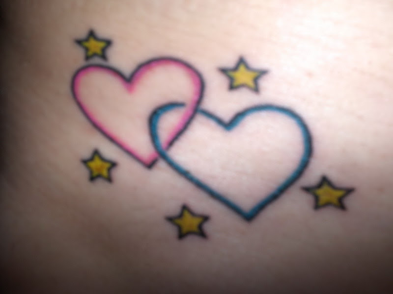  Intertwined  Hearts  And Stars Tattoo  Cool Tattoo  Designs  