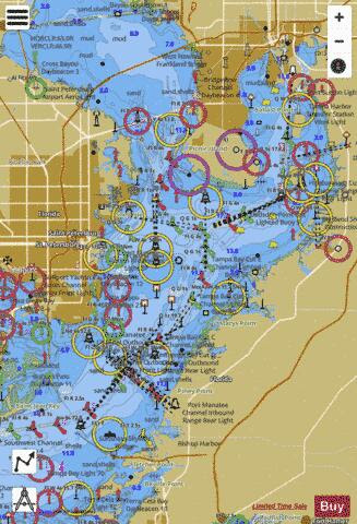 Tampa Bay Depth Map : Topographic maps of the sea floor. - Insight from