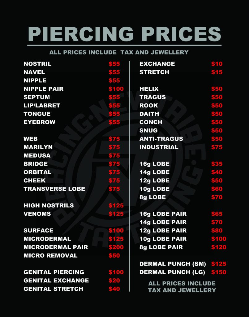 Piercing Places Near Me Prices - Tatto Pictures