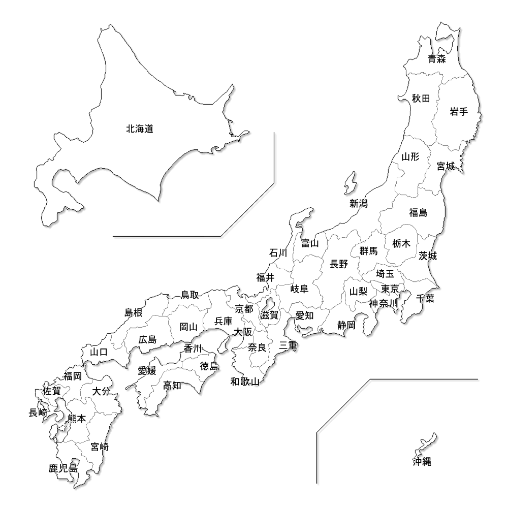 地図 テスト 日本