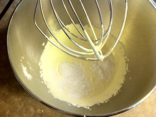 Corn Starch Added to Egg Yolk Ribbon