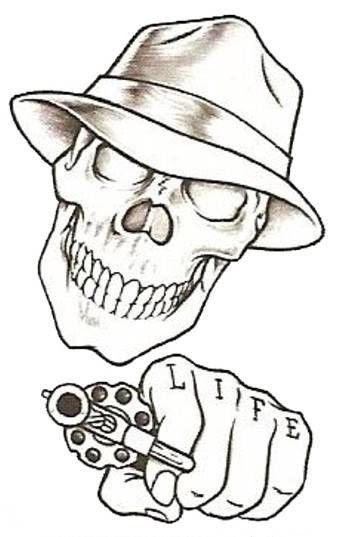 Gangster Badass Easy Tattoo Drawings Best Tattoo Ideas