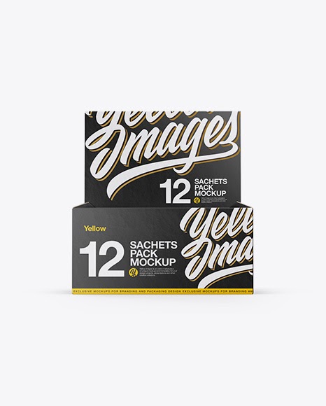 Download 12 Snacks Opened Box Mockup Front View Box Mockups PSD Mockup Templates