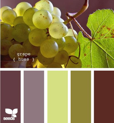 http://www.pinterest.com/pin/278167714453807381/ Color Palette http://www.design-seeds.com/2011/06/grape-hues.html