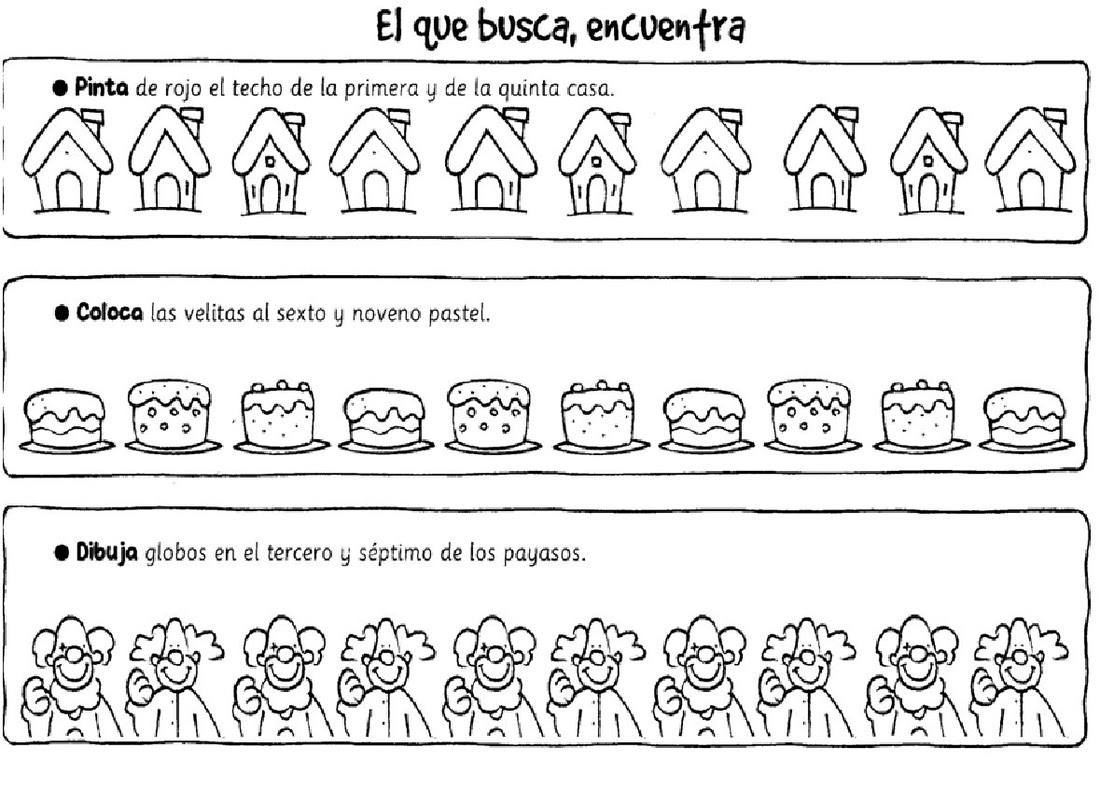 Numeros Ordinales Ejemplos Con Dibujos