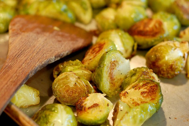 Sprouts done roasting by Eve Fox, Garden of Eating blog, copyright 2011