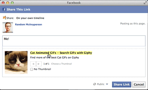 Then just hit Share Link and then you ve got a Facebook Then just hit Share Link and then you ve got a Facebook