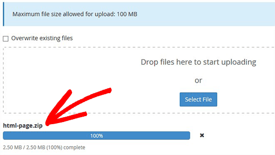 Upload Zipped Template File Upload Zipped Template File