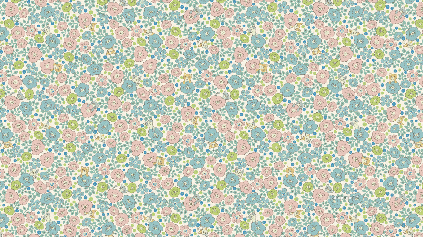 すべての花の画像 最高レトロ 小花柄 壁紙