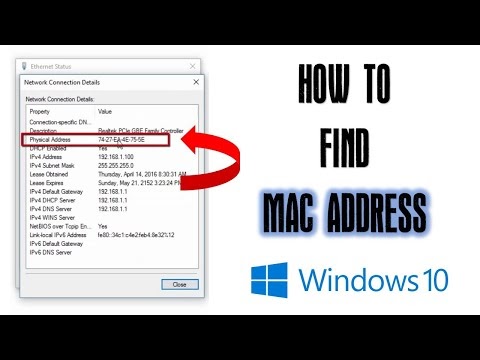 How To Find Mac Address Windows 10